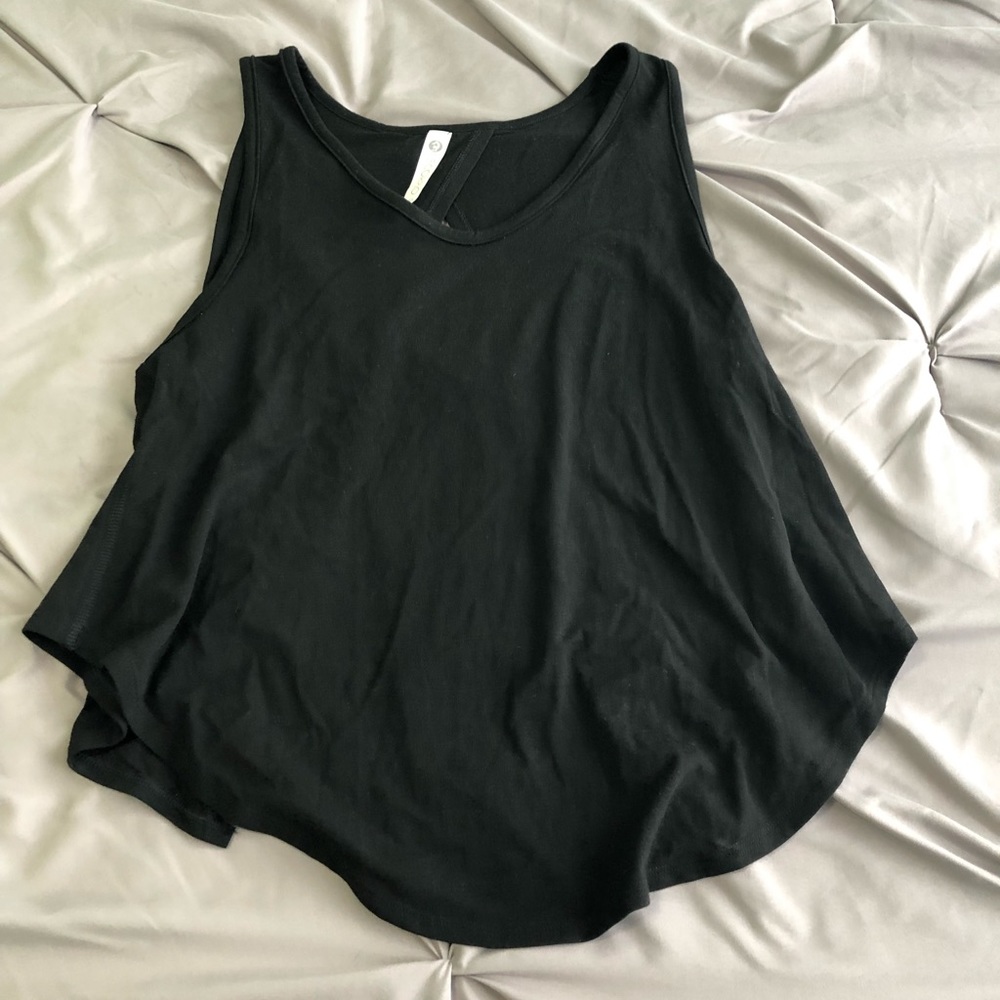 Black Open-Back Tank